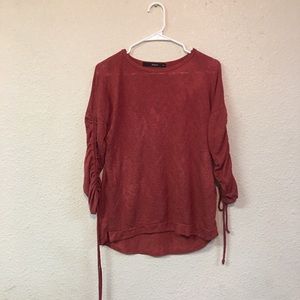 3/$20 J Roberts Orange Long Sleeve Top